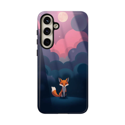 Samsung Galaxy S24 Plus / Glossy Phone Case - Moody Pop Art Fox Design Phone Case