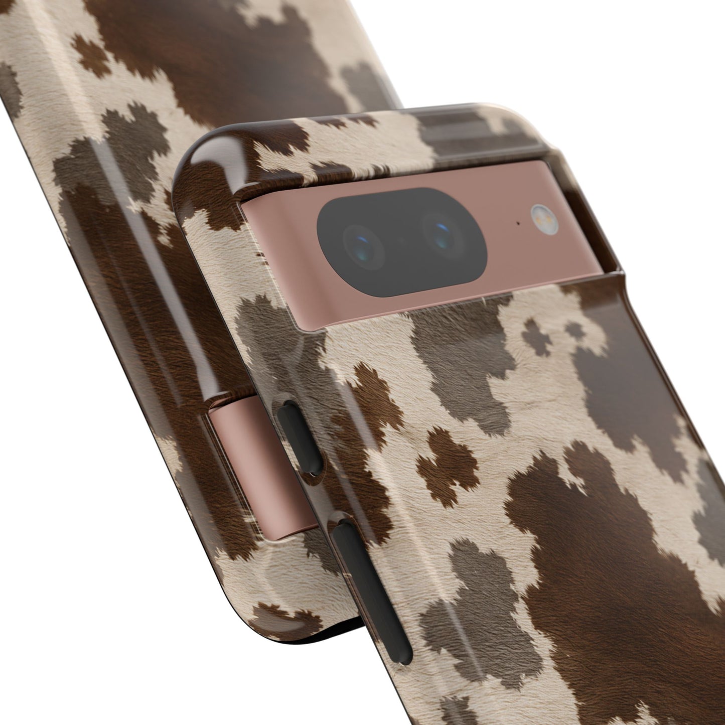 Stylish Mocha Cow Print Phone Case