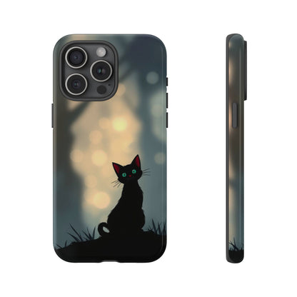 Gothic Cat Design Phone Case