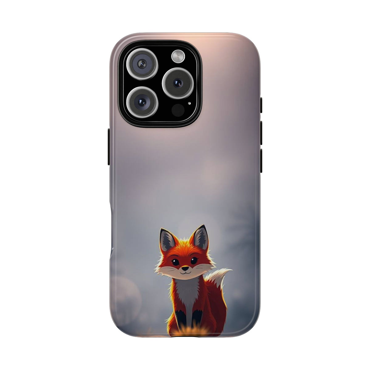 Cute Gothic Fox Design Phone Case - Multicolor Phone Case - iPhone 16 Pro / Glossy