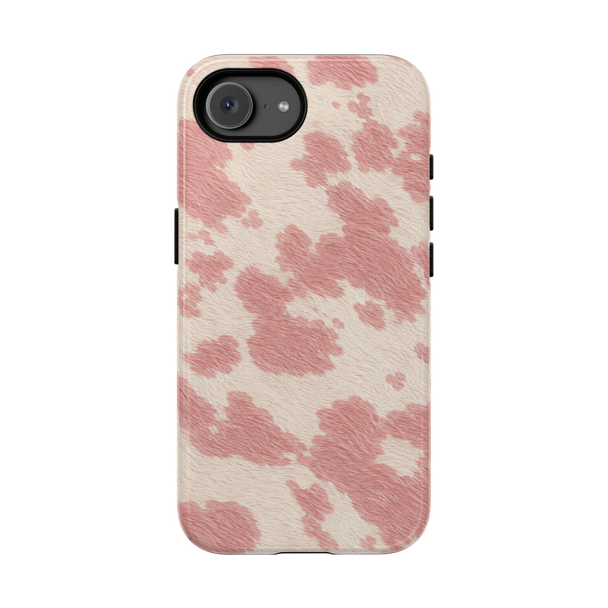 Pretty Blush Cow Print Phone Case - Pink Phone Case - iPhone 17e / Glossy