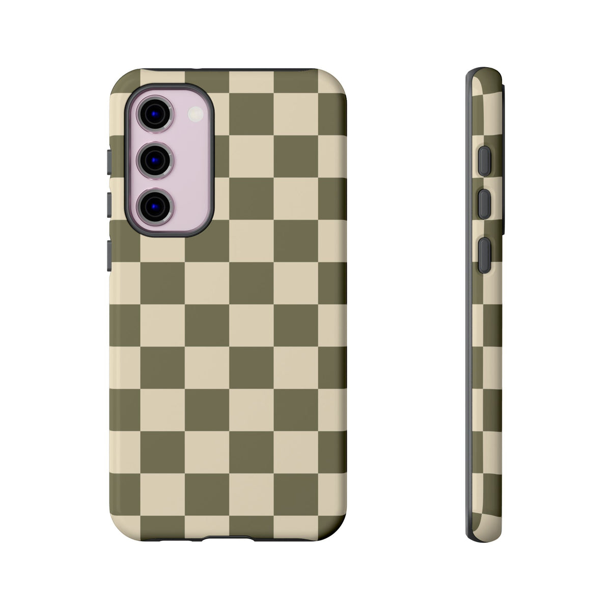 Green Checked Pattern Phone Case - Green Phone Case - Samsung Galaxy S23 Plus / Glossy