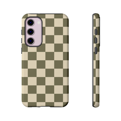 Green Checked Pattern Phone Case - Green Phone Case - Samsung Galaxy S23 Plus / Glossy
