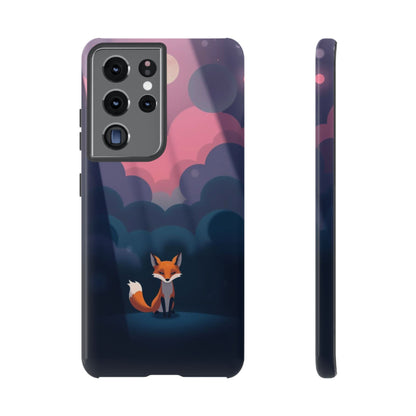 Samsung Galaxy S21 Ultra / Glossy Phone Case - Moody Pop Art Fox Design Phone Case