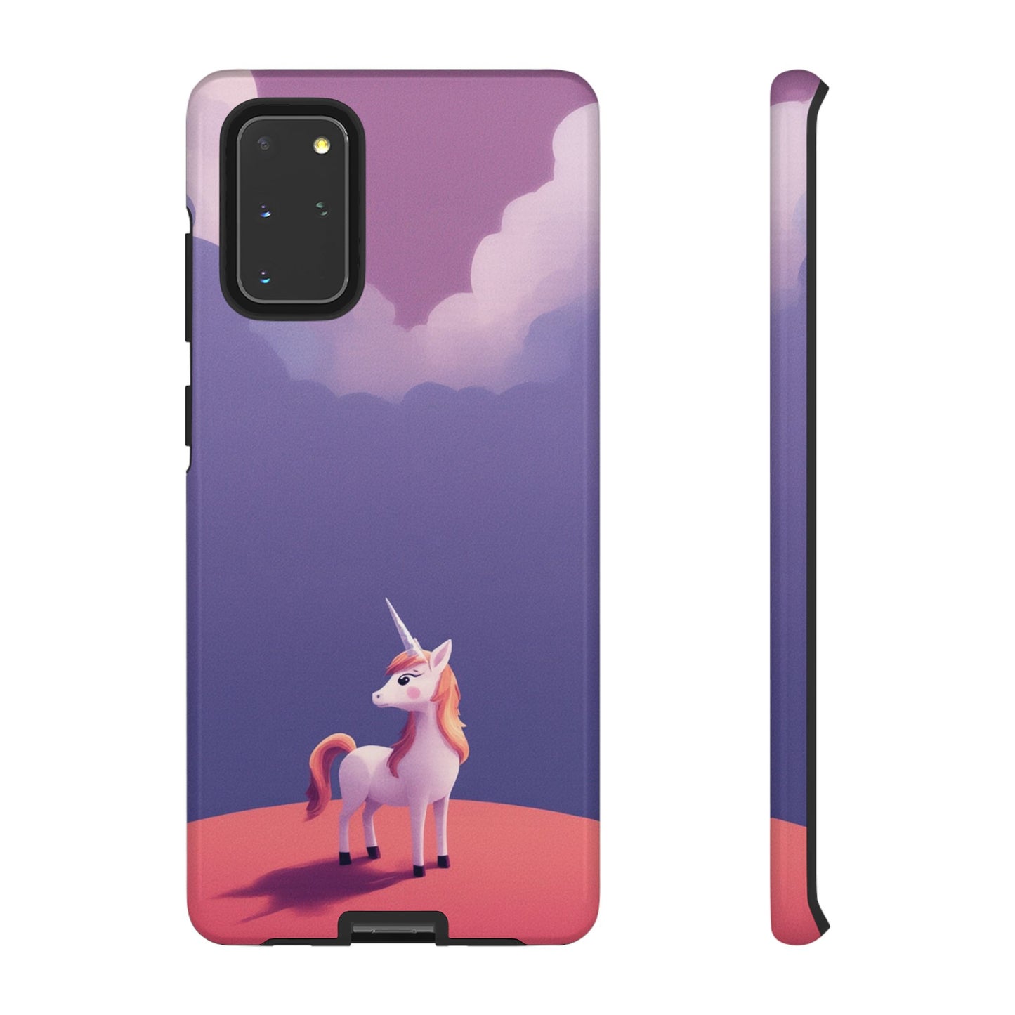 Samsung Galaxy S20+ / Glossy Phone Case - Cute Unicorn & Cloud Design Phone Case
