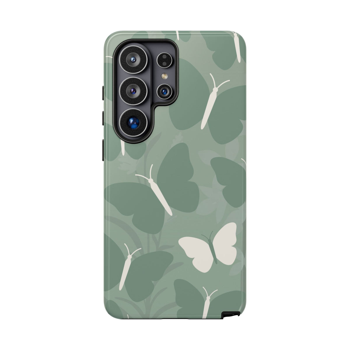 Minimalist Mint Green Butterfly Pattern Phone Case - Green Phone Case - Samsung Galaxy S26 Ultra / Glossy