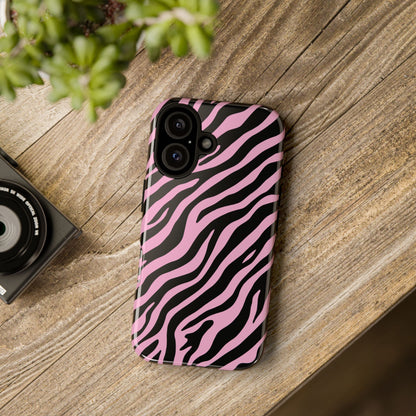 Stylish Blush Zebra Print Phone Case