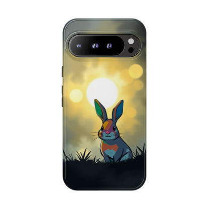 Google Pixel 9 Pro XL / Glossy Phone Case - Gothic Rabbit Moody Design Phone Case