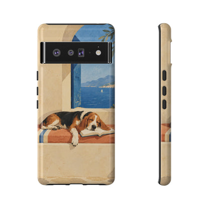 Basset Hound Unfinished Chapter Phone Case - Multicolor Phone Case - Google Pixel 6 Pro / Glossy