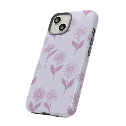 Pretty Lilac Daisy Pattern Phone Case