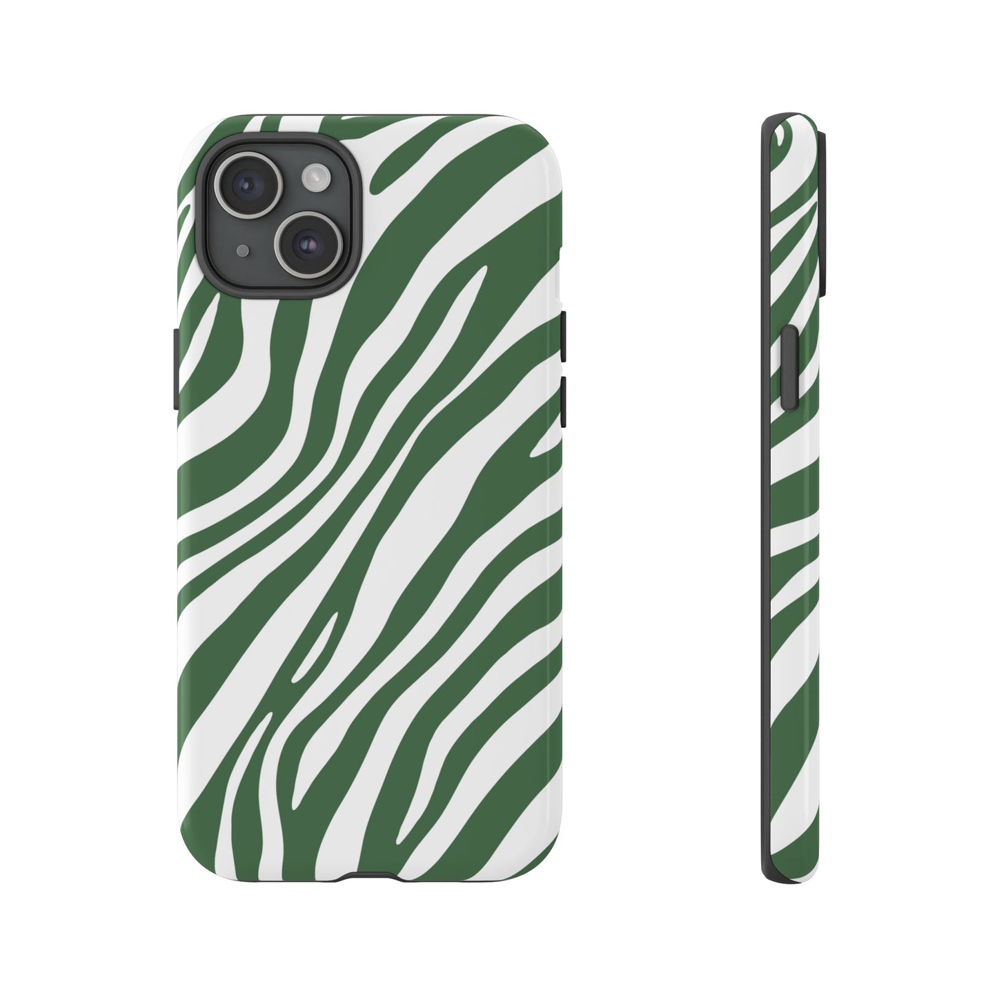 Modern Sage Zebra Print Phone Case