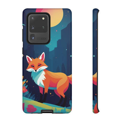 Samsung Galaxy S20 Ultra / Glossy Phone Case - Stylised Fox Design Phone Case