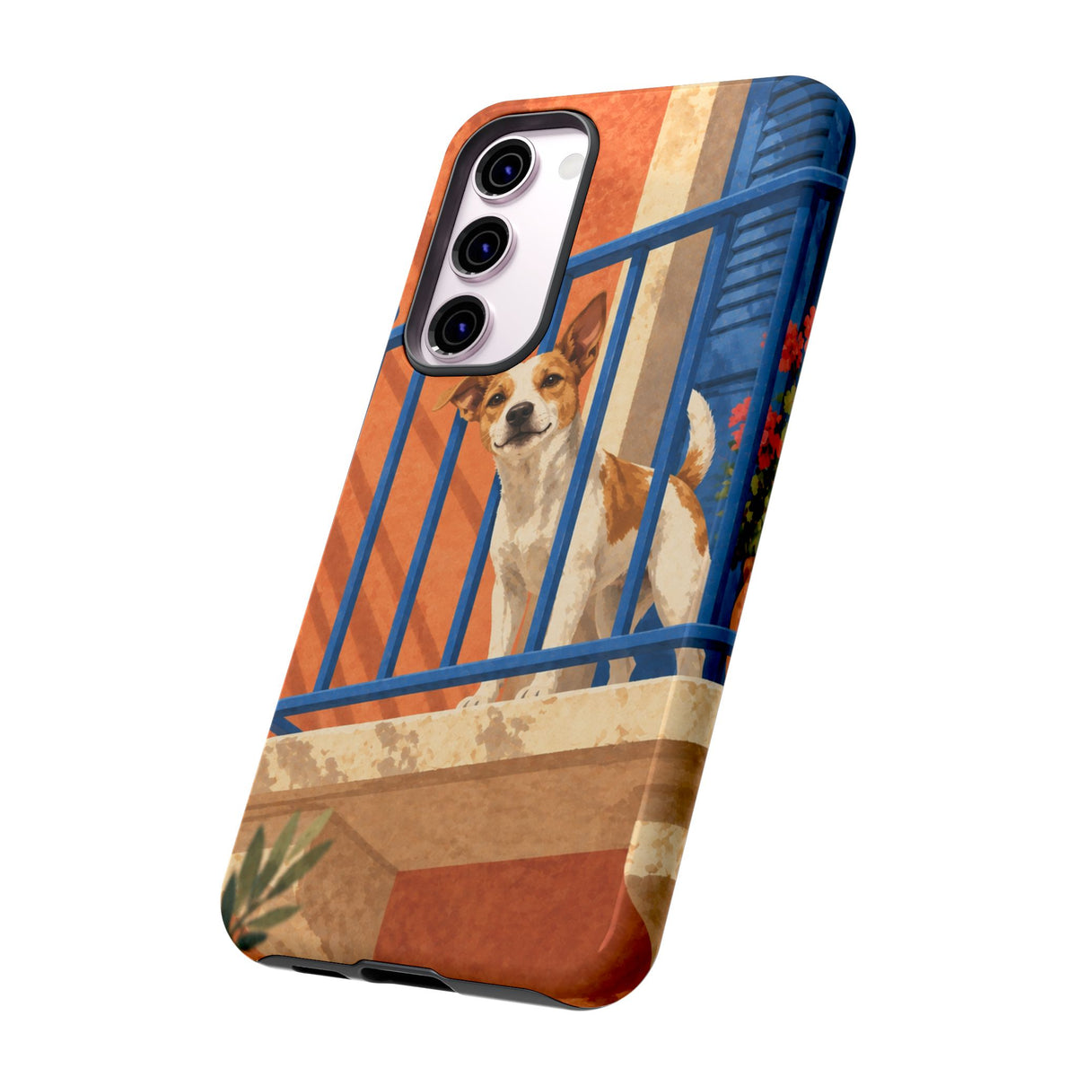Jack Russell Terrier Balcony Busybody Phone Case - Multicolor Phone Case