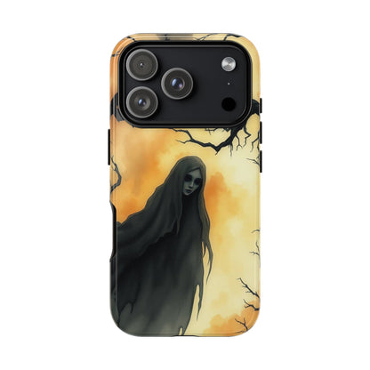 iPhone 17 Pro / Glossy Phone Case - Watercolour Gothic Deathly Woman Phone Case