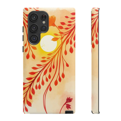 Boho Chic Watercolour Sunset Design Phone Case - Multicolor Phone Case - Samsung Galaxy S22 Ultra / Glossy