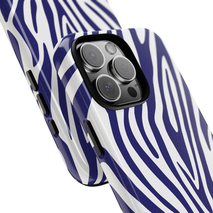 Graphic Blue Tiger Print Phone Case