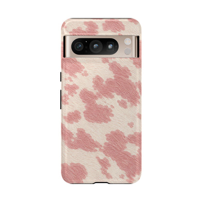 Pretty Blush Cow Print Phone Case