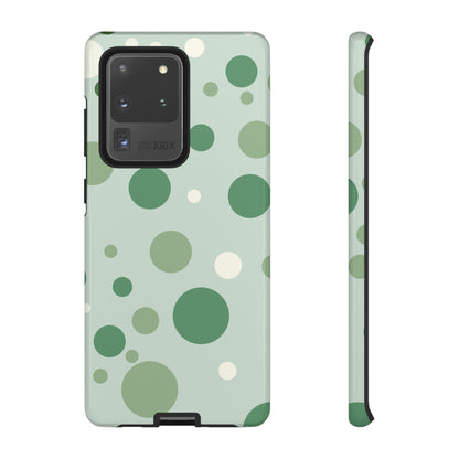 Samsung Galaxy S20 Ultra / Glossy Phone Case - ’Bold Green Dot Pattern’ Phone Case