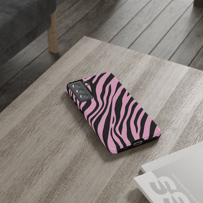 Modern Blush Zebra Print Phone Case