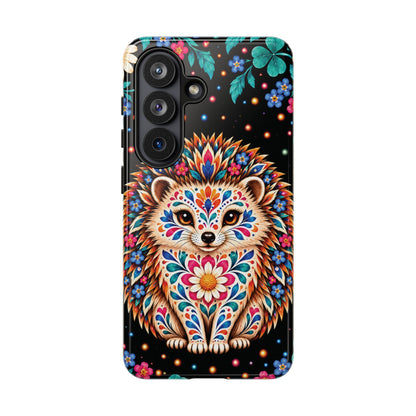 Vibrant Orange and Turquoise Calavera Hedgehog Phone Case - Multicolor Phone Case - Samsung Galaxy S26 / Glossy