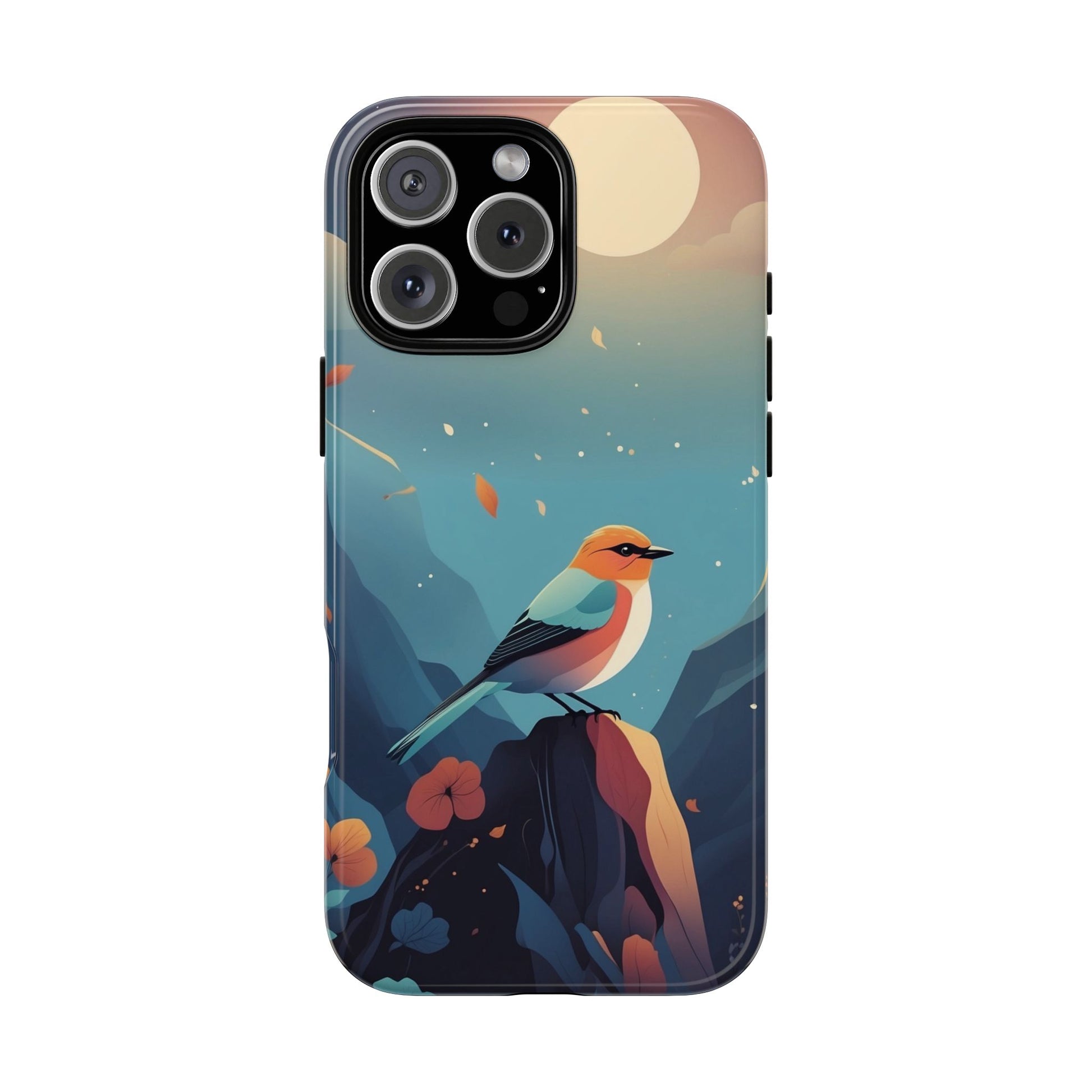 Stylised Bird Design Phone Case - Multicolor Phone Case - iPhone 16 Pro Max / Glossy
