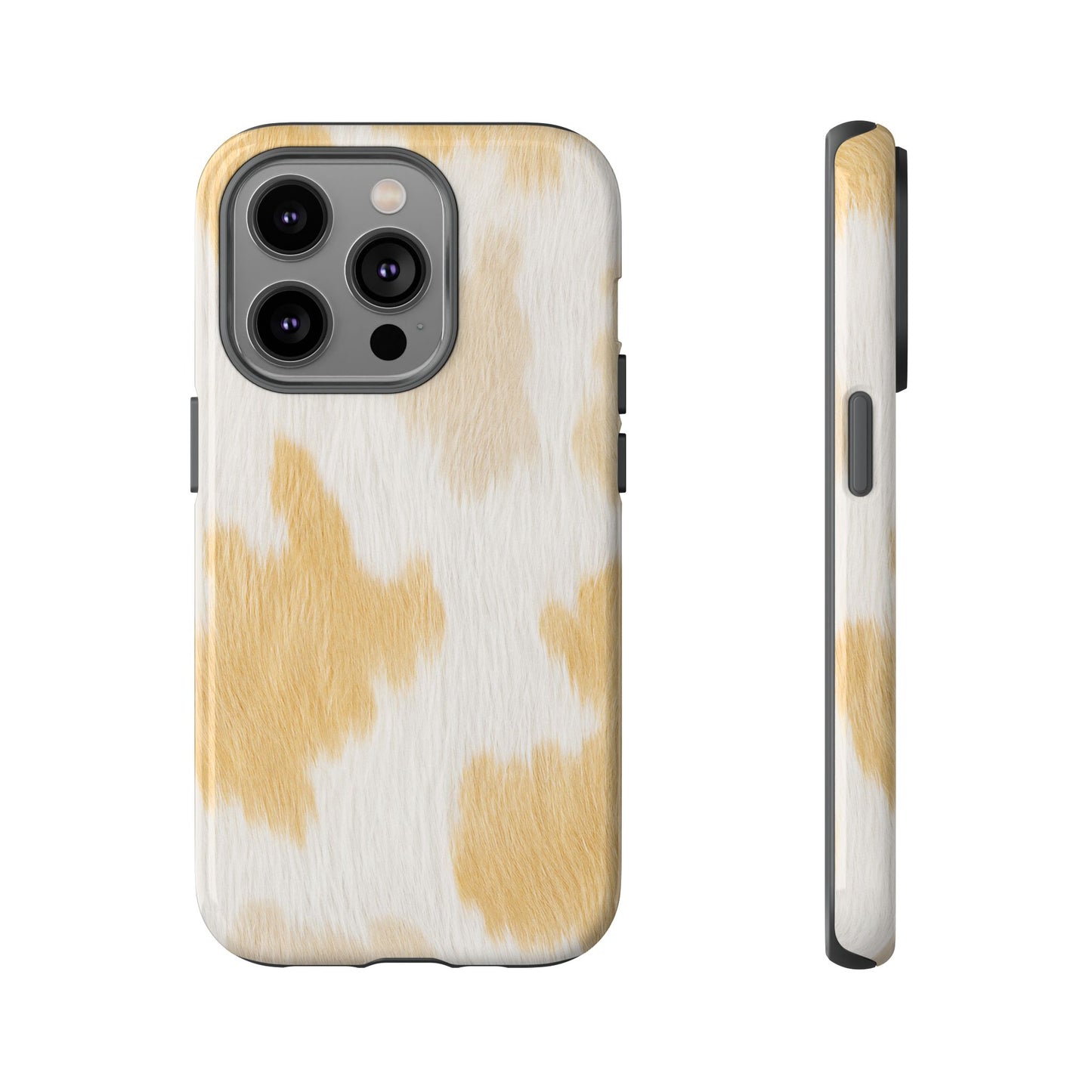 Golden Honey Cow Print Phone Case