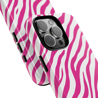 Stylish Hot Pink Zebra Print Phone Case