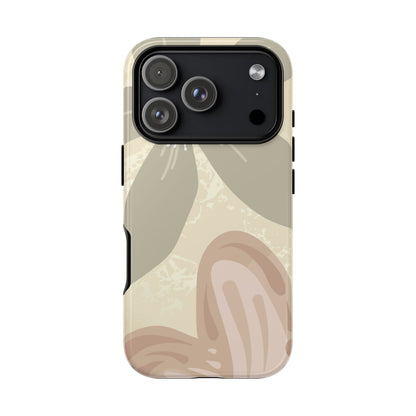 Hibiscus Heart Pattern Phone Case - Beige Phone Case - iPhone 18 Pro / Glossy