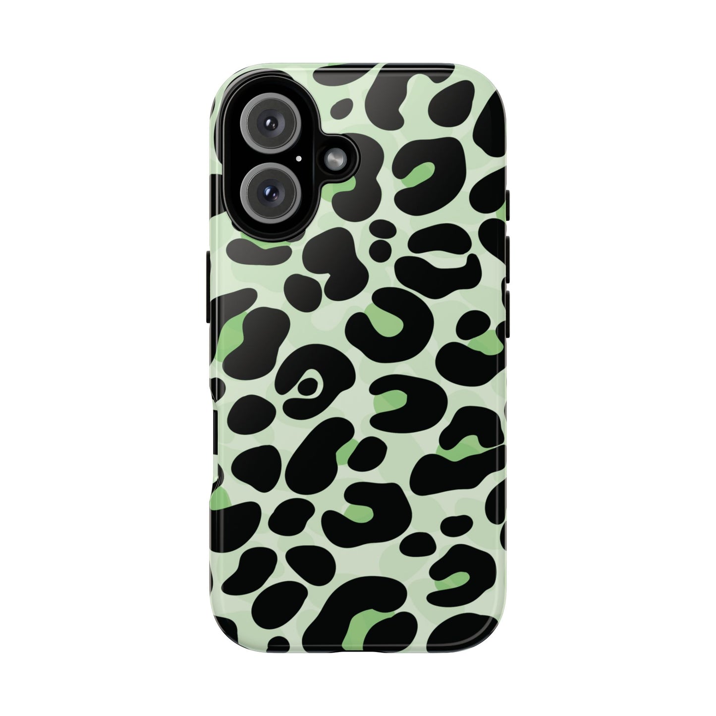 Chic Sage Leopard Print Phone Case