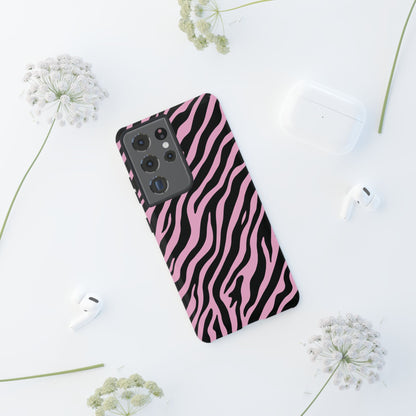 Stylish Blush Zebra Print Phone Case