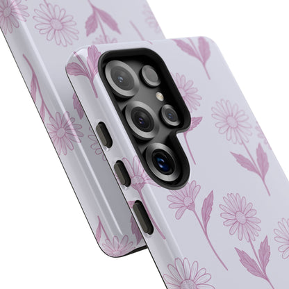 Pretty Lilac Daisy Pattern Phone Case