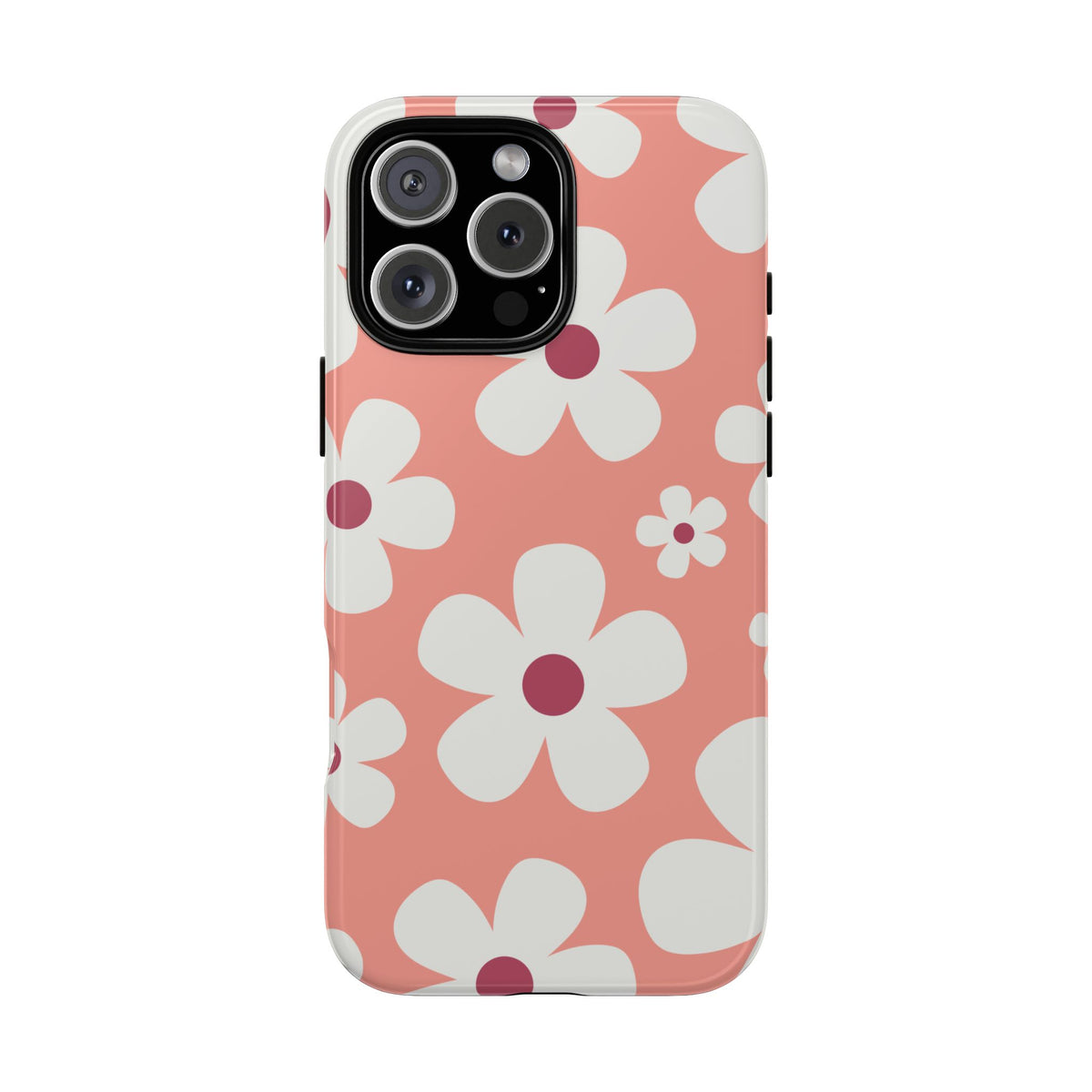 Cute Pink Daisy Pattern #2 Phone Case - Pink Phone Case - iPhone 16 Pro Max / Glossy