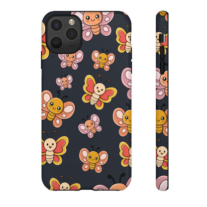 Grey Butterfly Sticker Design Phone Case - Grey Phone Case - iPhone 11 Pro Max / Glossy