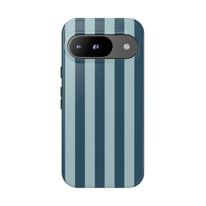 Blue Stripe Pattern Phone Case - Blue Phone Case - Google Pixel 9 / Glossy