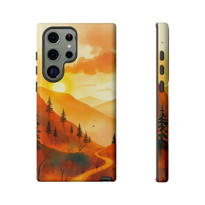 Golden Sunset Design Phone Case - Multicolor Phone Case - Samsung Galaxy S23 Ultra / Glossy