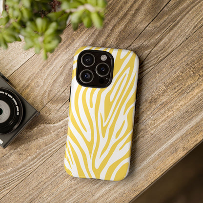 Graphic Yellow Tiger Print Phone Case