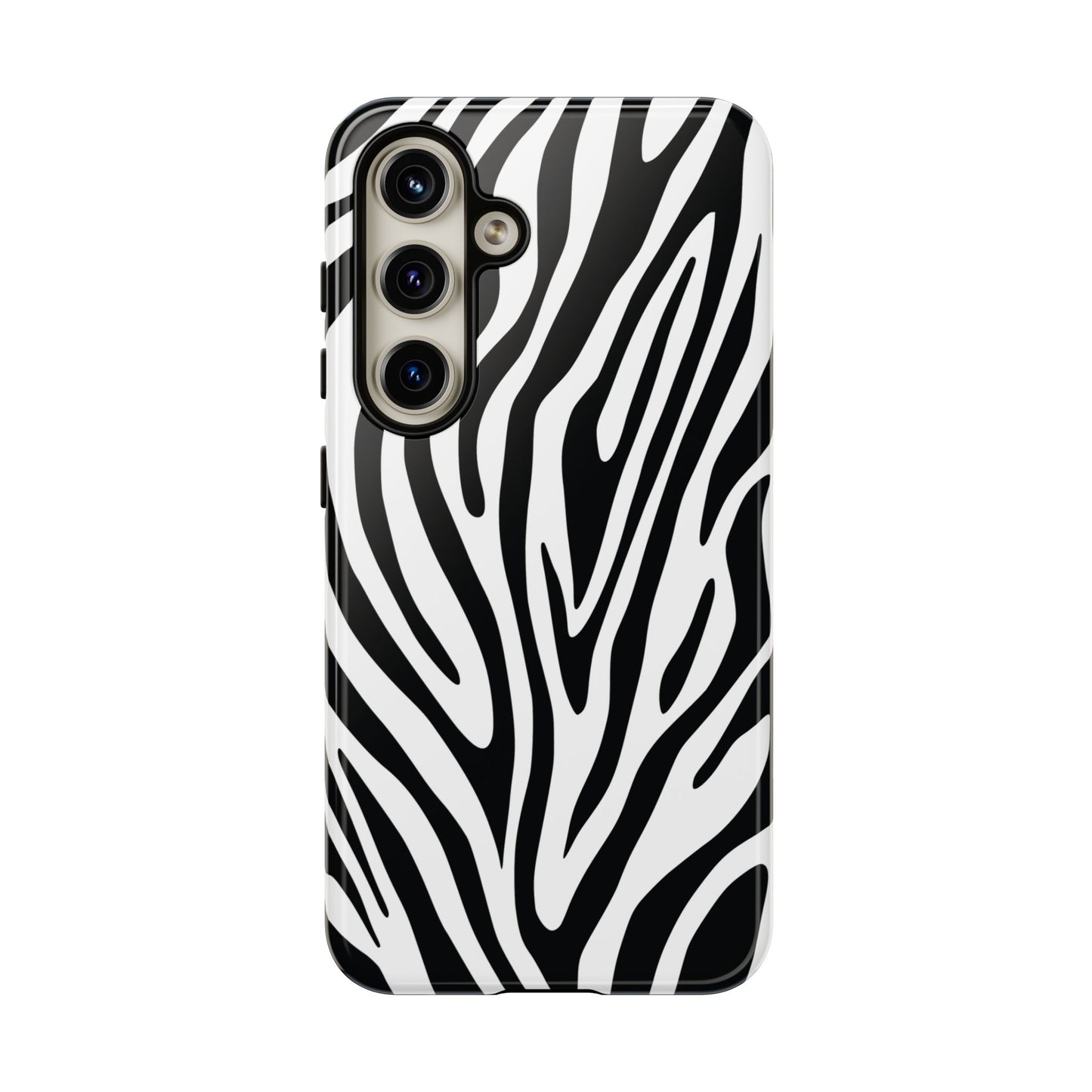 Classic Monochrome Tiger Print Phone Case