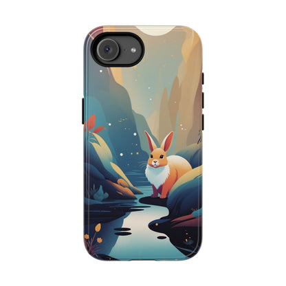 Stylised Rabbit Design Phone Case - Multicolor Phone Case - iPhone 17e / Glossy