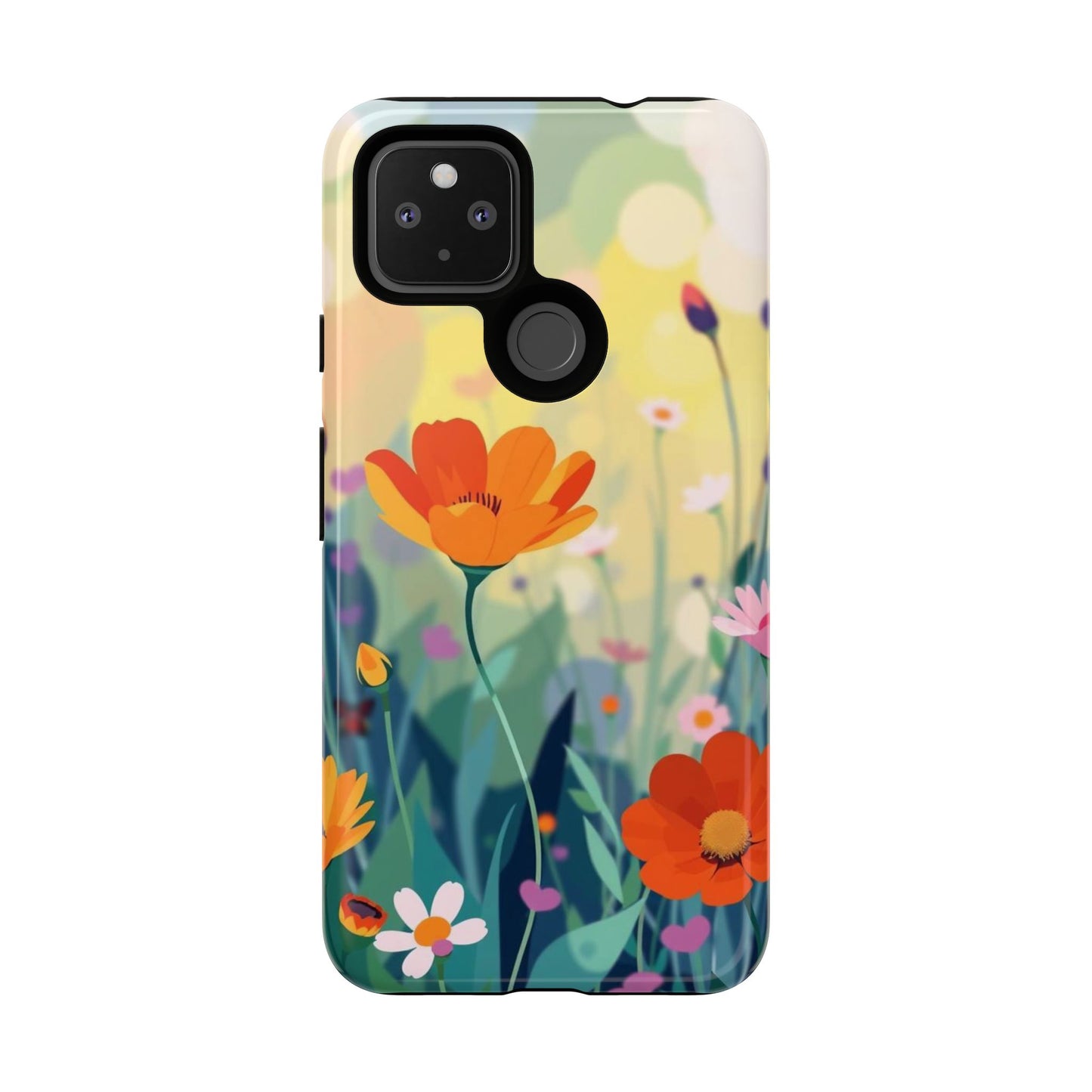 Pop Art Style Wildflower Design Phone Case