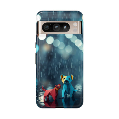 Google Pixel 8 Pro / Glossy Phone Case - Origami ’Wee Pals’ Design Phone Case