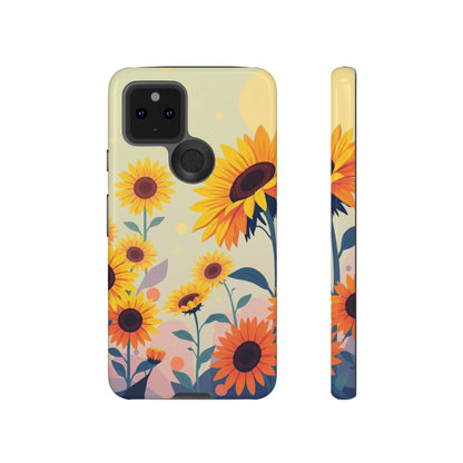 Modern Flat Sunflower Design Phone Case