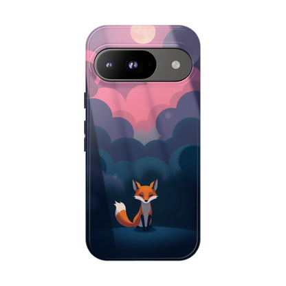 Google Pixel 9 / Glossy Phone Case - Moody Pop Art Fox Design Phone Case