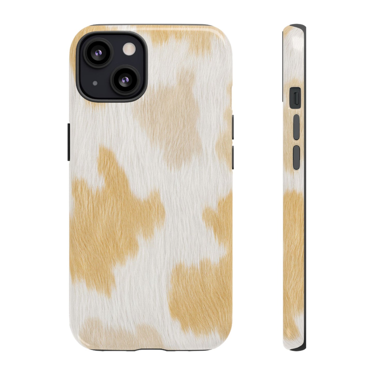 Golden Honey Cow Print Phone Case