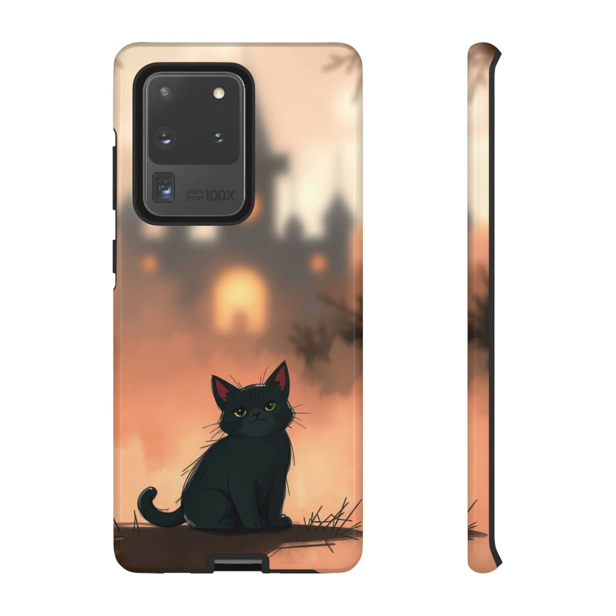 Cute Gothic Cat Design Phone Case - Multicolor Phone Case - Samsung Galaxy S20 Ultra / Glossy