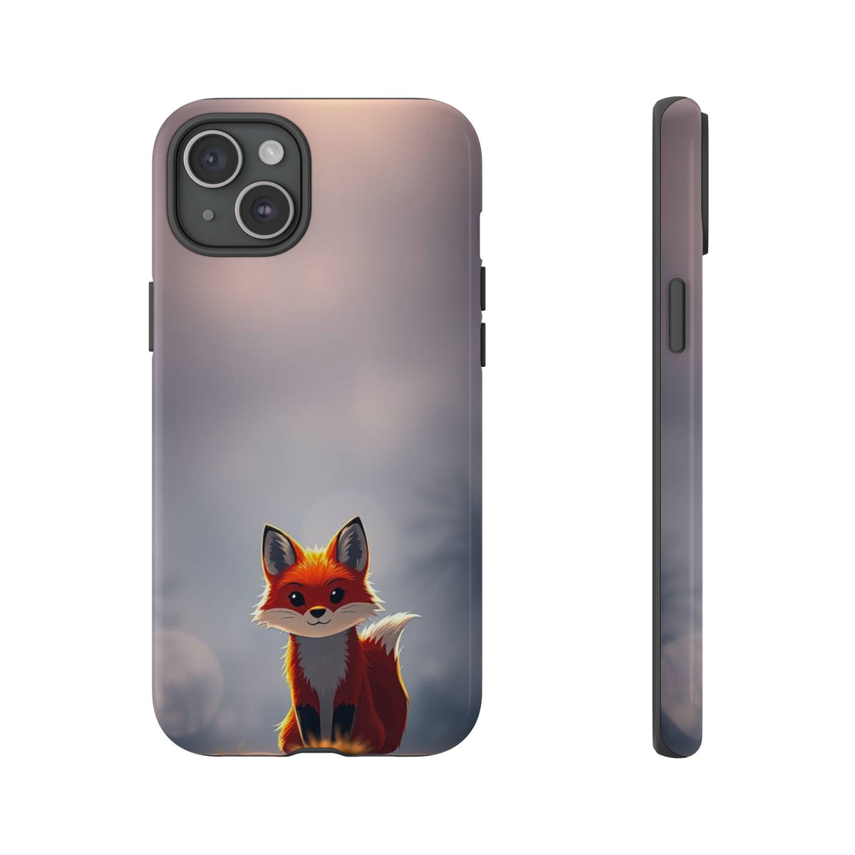 Cute Gothic Fox Design Phone Case - Multicolor Phone Case - iPhone 15 Plus / Glossy