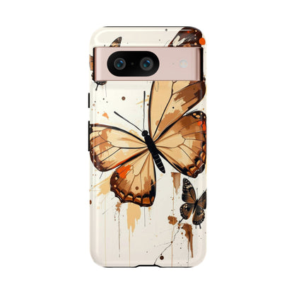 Google Pixel 8 / Glossy Phone Case - Acrylic Style Butterflies Design Phone Case