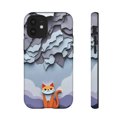 Papier-mâché Cat Design Phone Case