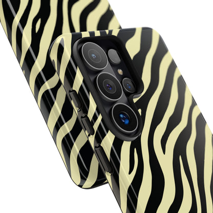 Stylish Neutral Zebra Print Phone Case