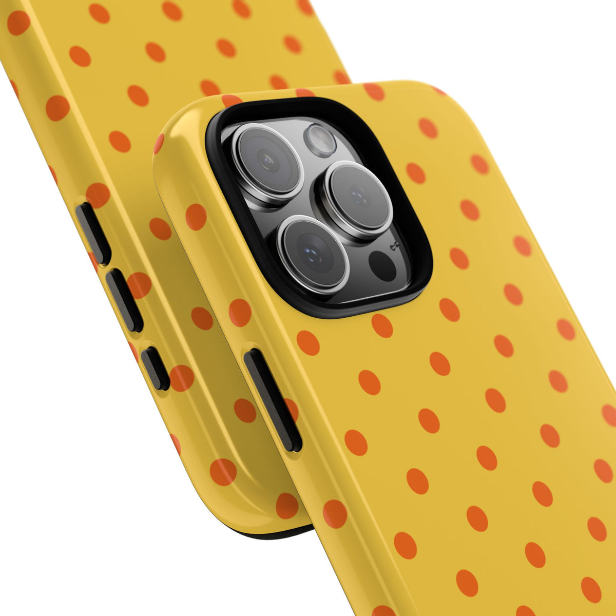 Trendy Yellow & Orange Dot Pattern Phone Case - Yellow Phone Case