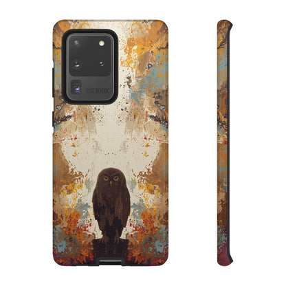 Abstract Owl Design Phone Case